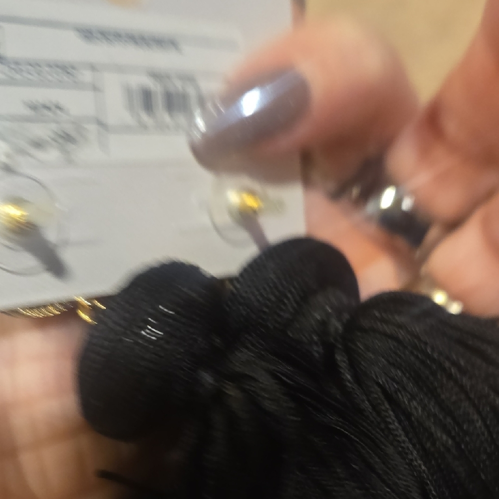 New Sugarfix by Baublebar Black Tassel Dangle Earrings - Picture 4 of 5